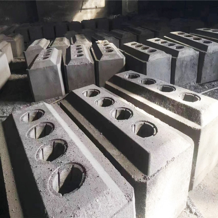 Densidade aparente 1,5-1,7 G/cm3 Bloco de carbono anodo Contido de cinzas personalizado 0,3-0,5%