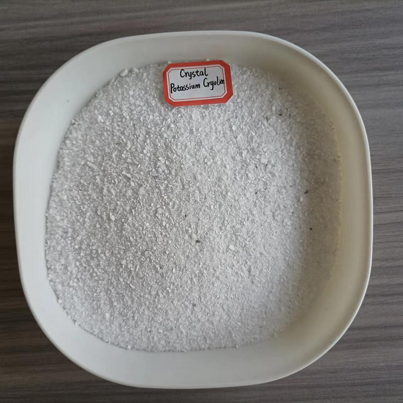 Cryolite de potássio insolúvel em água, pó branco utilizado como fluxo em processos de solda por solda e fabrico de alumínio