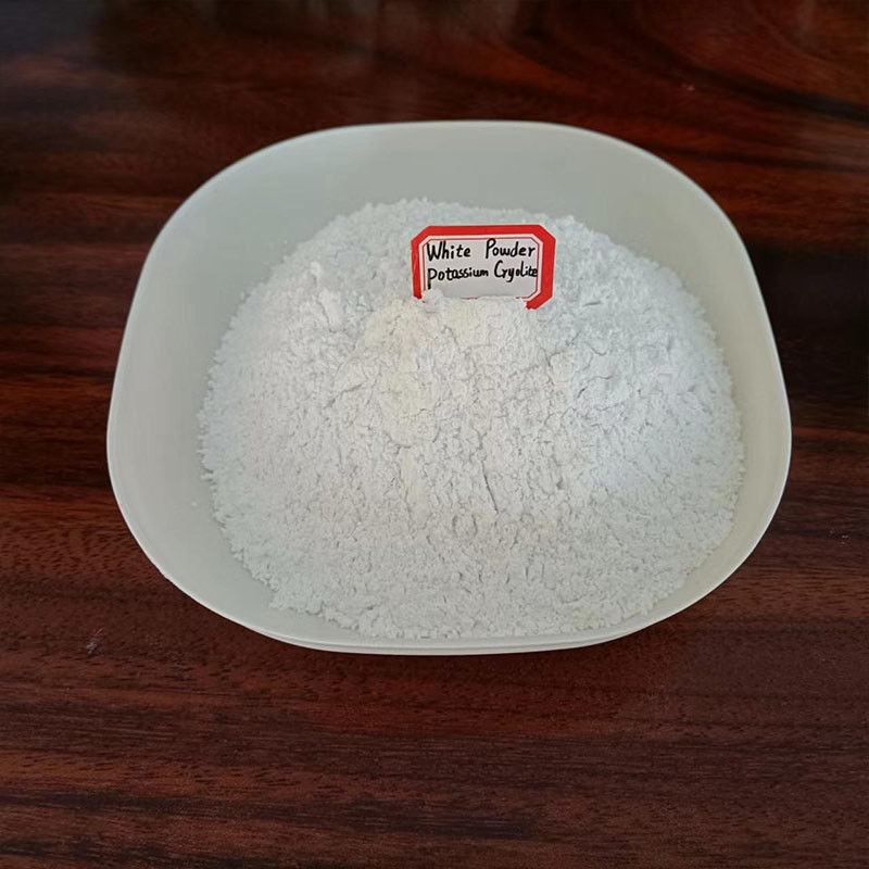 Cryolite de potássio insolúvel em água, pó branco utilizado como fluxo em processos de solda por solda e fabrico de alumínio